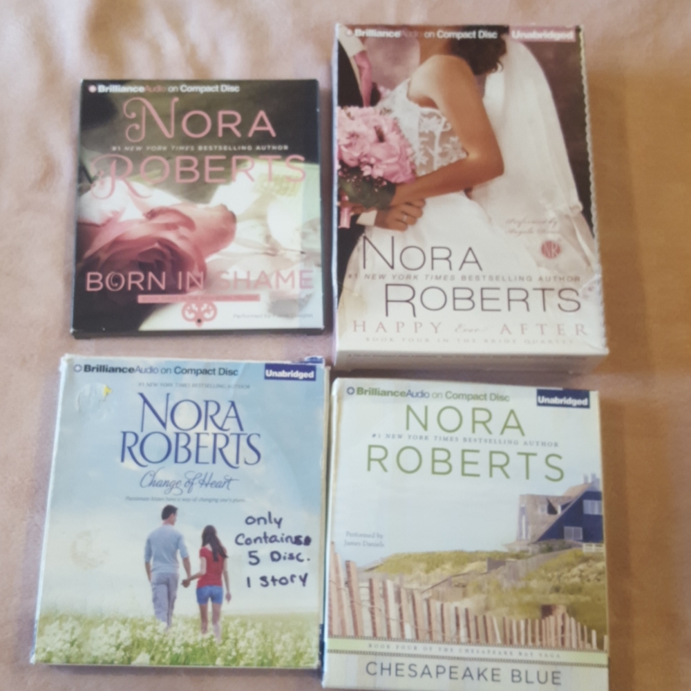 Audio books Nora Roberts, 4 different stories